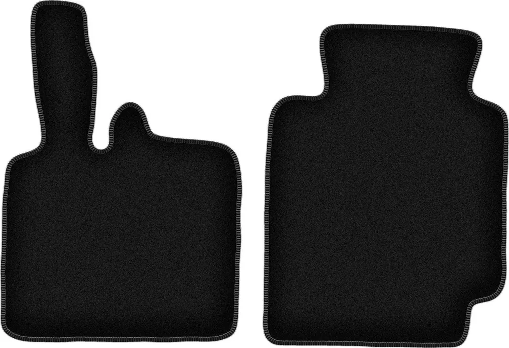 Tappetini Velluto Smart ForTwo W450 (1998-2007) Neri - Set 2 Pezzi Su Misura