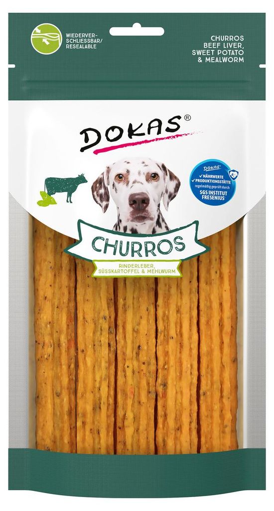 Dokas Dog Snack Bouchées d'insectes vers de farine, Image du produit 
