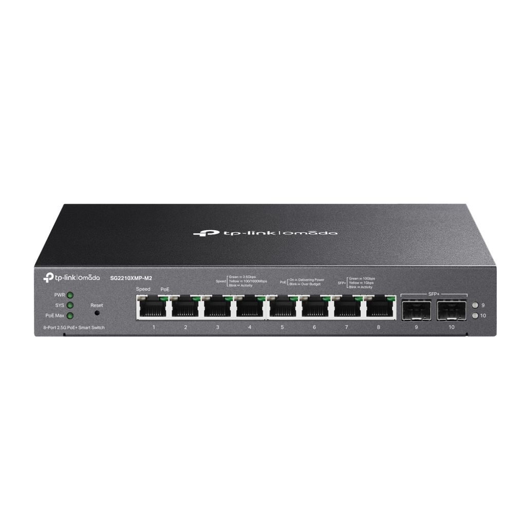 TP-Link Omada SG2210XMP-M2, Managed, L2/L2+, 2.5G Ethernet Produktbild 