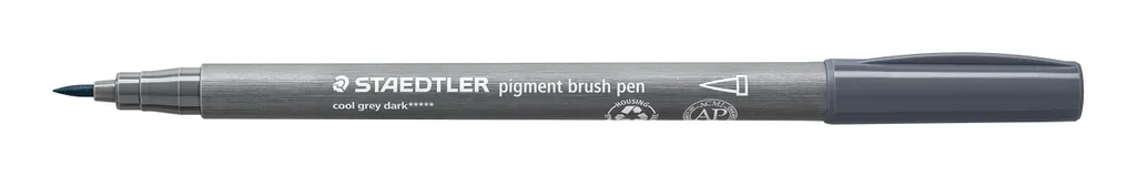 Penna Pennello pigmentoArts 371-871 Grigio Scuro per Mixed Media