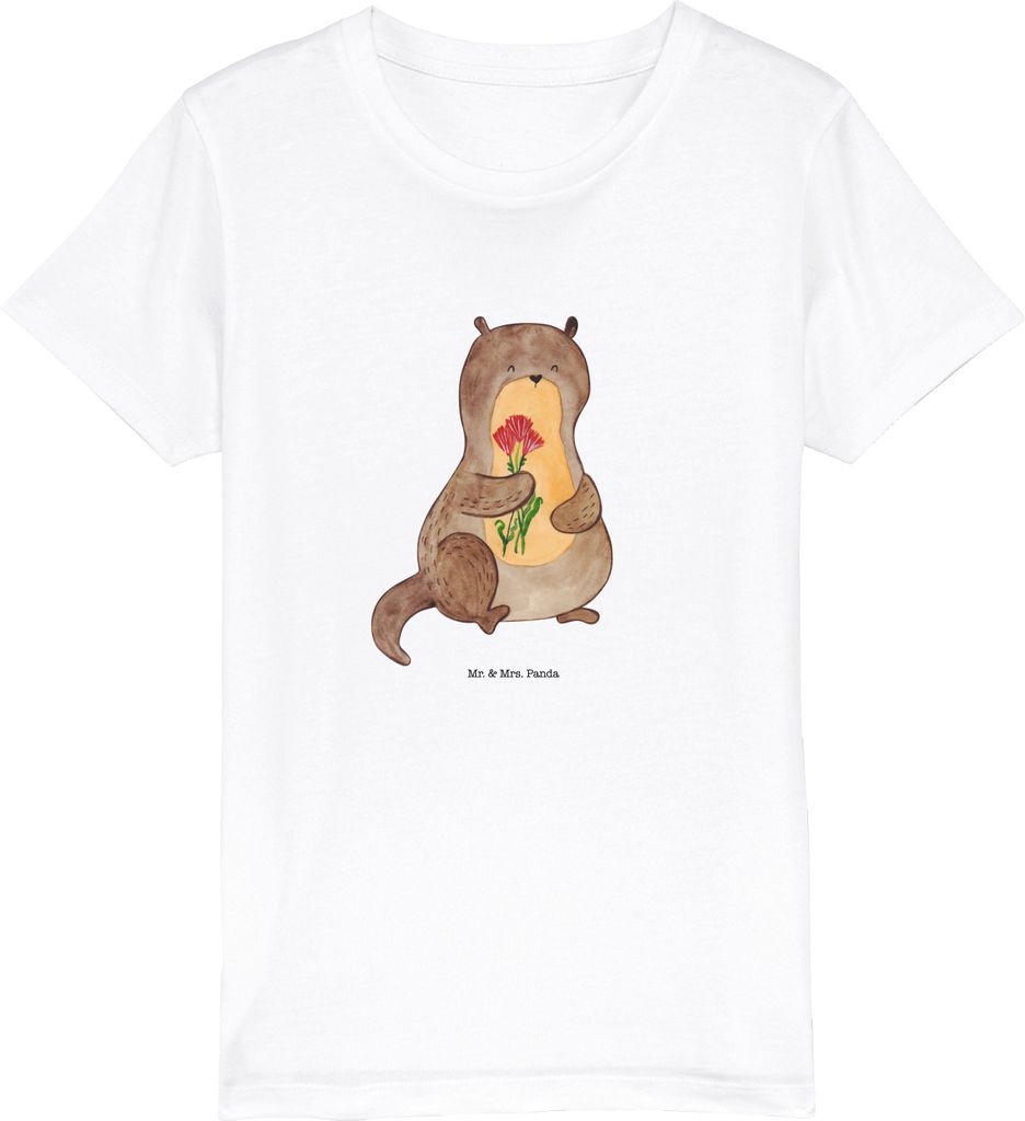 Mr. & Mrs. Panda Kleinkinder T-Shirt Otter Blumenstrauß 3-4 Produktbild 