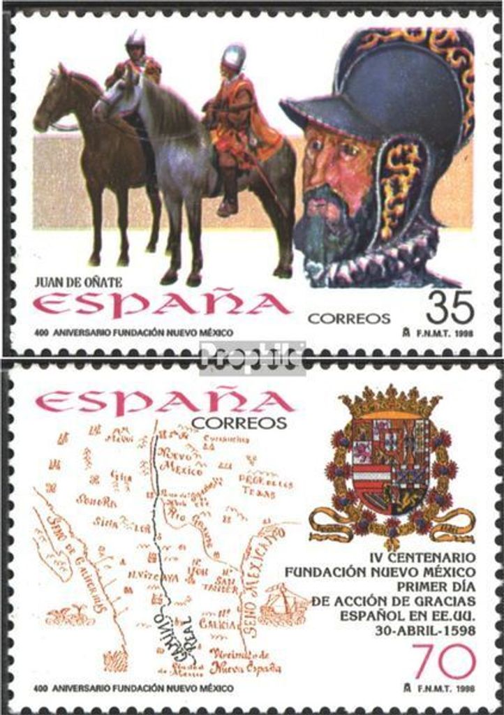 Briefmarken Spanien 1998 Mi 3433-3434 (kompl.Ausg.) postfrisch Neumexico