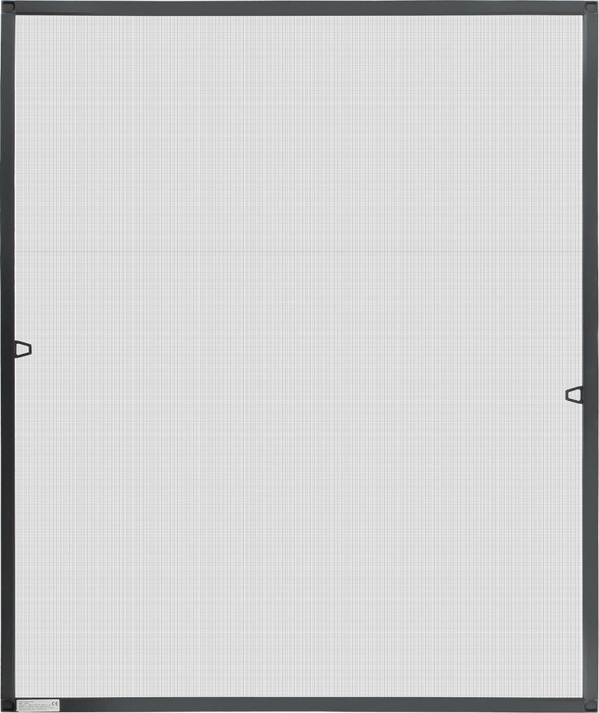 Aopunly Fliegengitter Insektenschutz Fenster 100 x 120 cm Mückenschutz mit Alu-Rahmen Bausatz Mückengitter Fliegenschutz Anthrazit