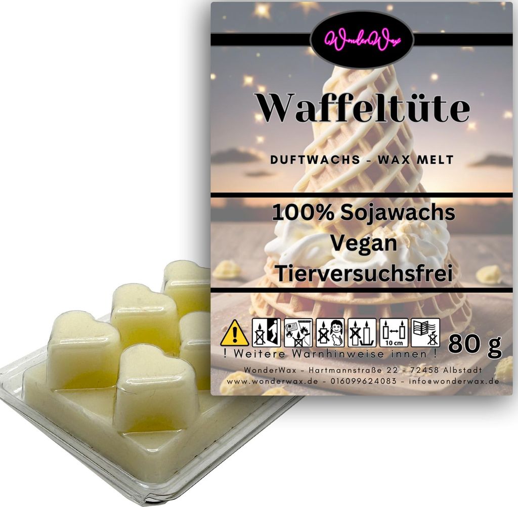 WonderWax Duftwachs Wax Melts für Duftlampe, 6 Herzen Duftmelt Wachsmelt Sojawachs Duftwachs Würfel für Raumdüfte, Wachs Duftöl Winter Indoor ...