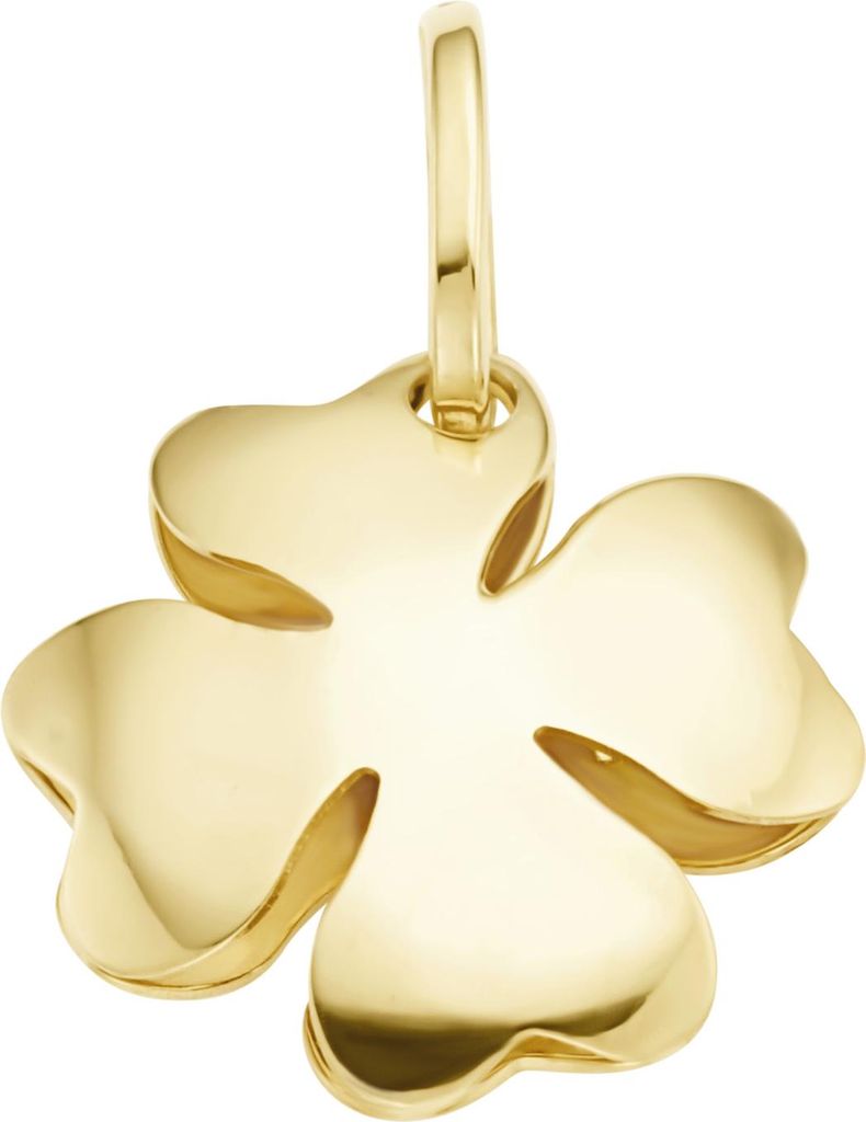 Anhänger Luigi Merano Kleeblatt, Gold 375 Gelb Onesize