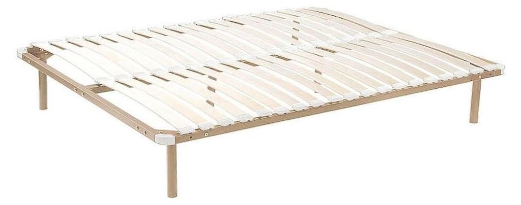 Lattenrost mit Füßen - 180 x 200 cm - 2x 19 Latten - Beige