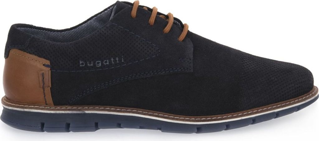 Bugatti Herren Halbschuhe sportlich Blau Textil-Synthetik Größe: 43
