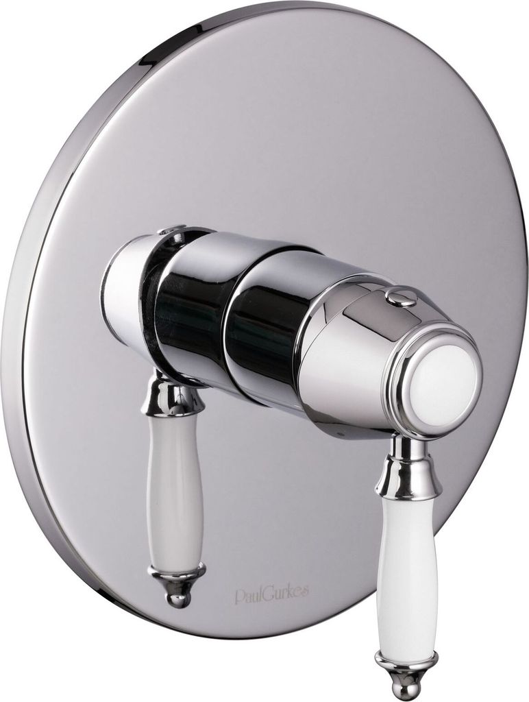 PaulGurkes Unterputz Einhandmischer Chrom Keramik Retro ohne Grundkörper