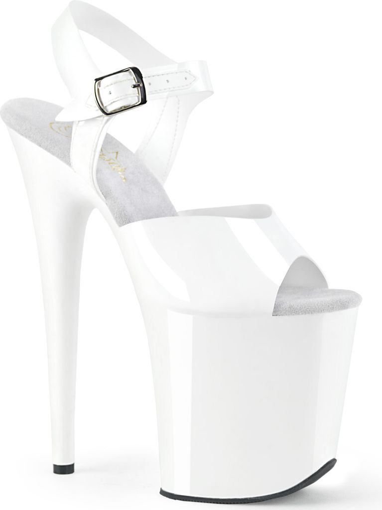 FLAMINGO-808N Damen Sandale von Pleaser, Weiß  , EU 38, US Produktbild 