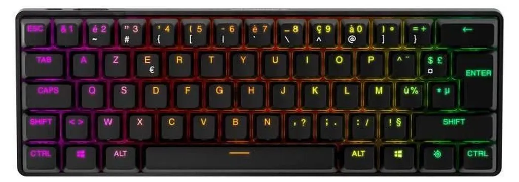 Apex Pro Mini Wireless SteelSeries clavier AZERTY switchs OmniPoint 2.0 - 2