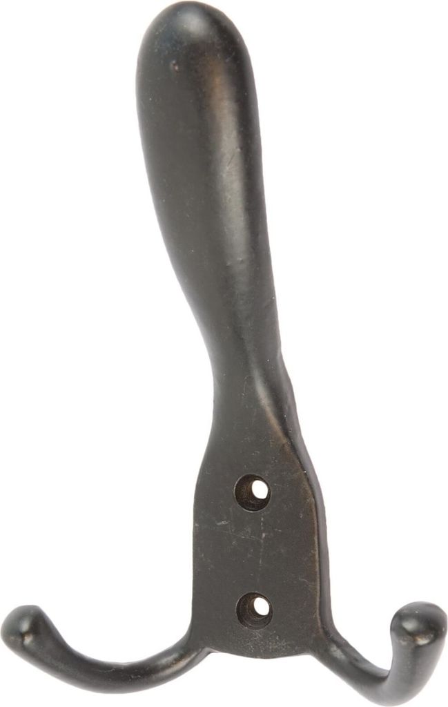 Rustikaler Hut und doppelter GewandGusseisen W89mm x H138mm schwarz