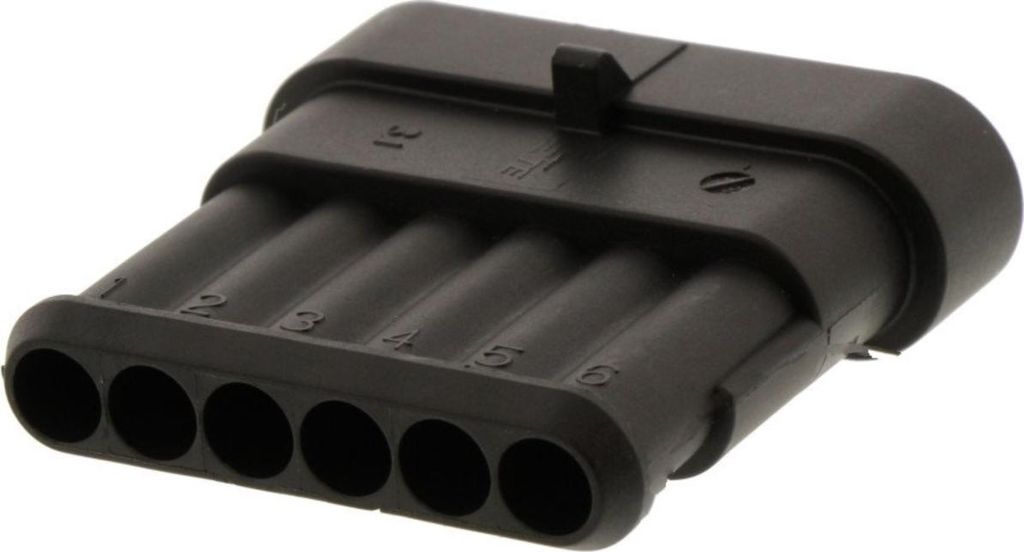 Flachsteckgehäuse JMP 6-Pol Superseal 1 Stück