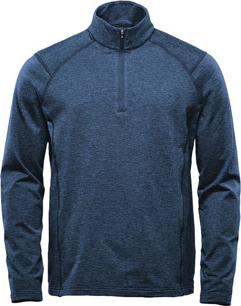 Stormtech - "Treeline" Fleece-Oberteil mit kurzem Reißverschluss für Herren RW8768 (L) (Dunkel-Marineblau meliert)