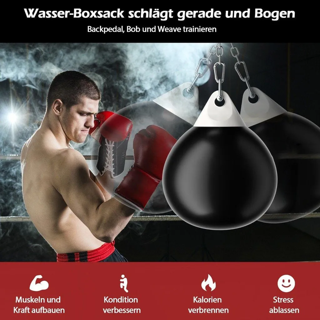 Sac de Frappe à Eau 45cm : Équipement Boxe Idéal pour Cardio et Force