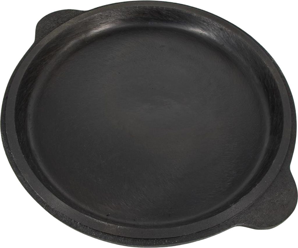 Gusseisenbratpfanne mit Deckel Kazan 22L – robuste Pfanne für Camping, BBQ und Outdoor-Küche