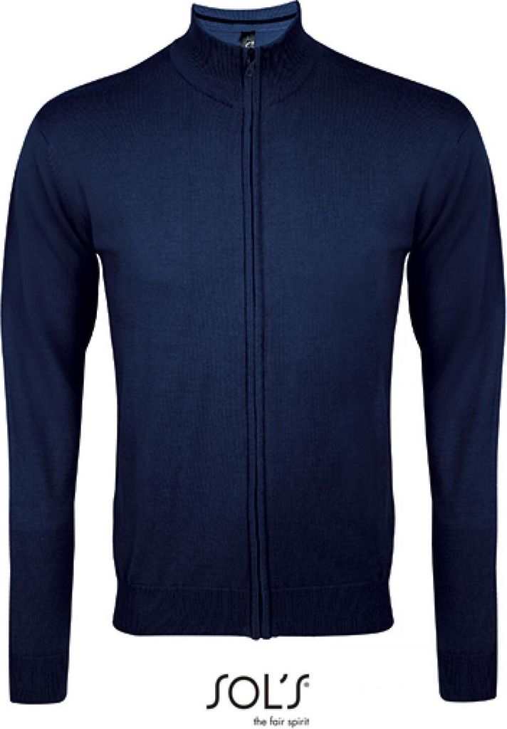 SOLs 00548 | Zipped Knitted Cardigan Gordon Men - Farbe: Navy - Größe: L