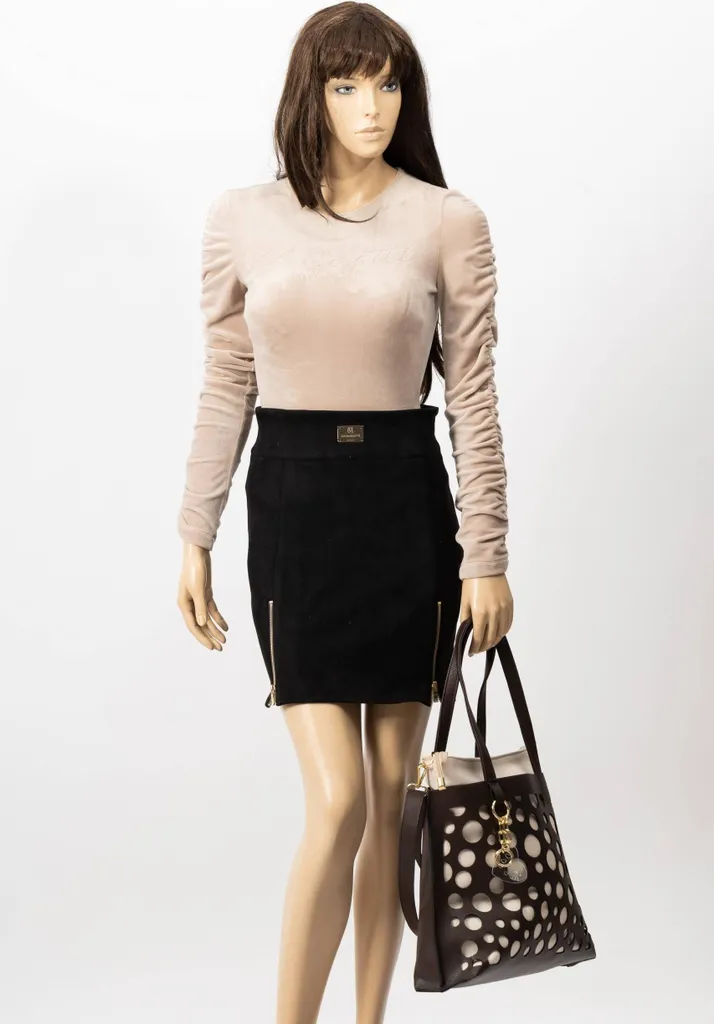 Borsa Laura Biaggi Beige Spaziosa | Ideale per Lavoro e Shopping - 10