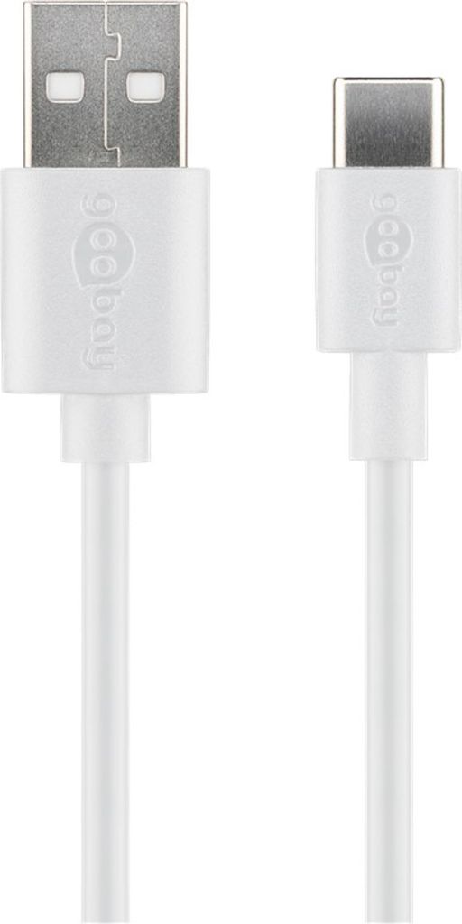 Goobay USB-C Ladekabel 2m weiß - 9550315 Produktbild 