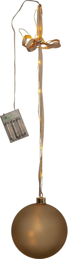 Weihnachtsleuchte Bliss Baumkugel 18 LEDs Timer gold Ø 15cm