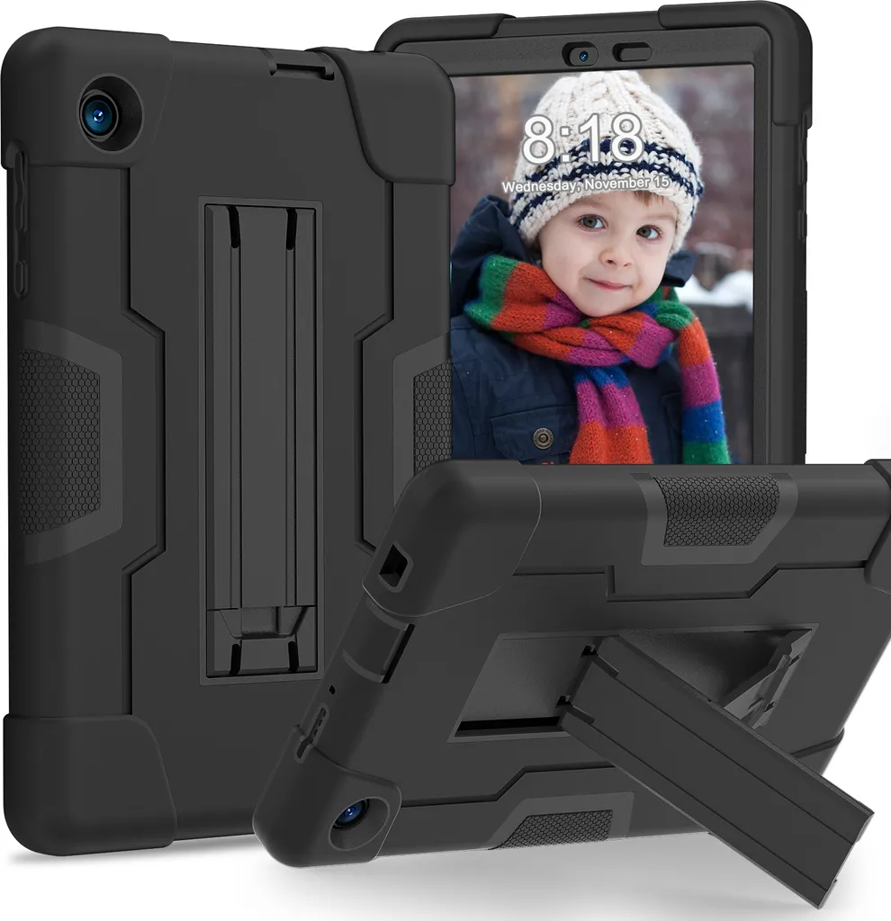 Custodia Bambini TCL Tab 8 LE / WiFi - Antiurto con Supporto Nero