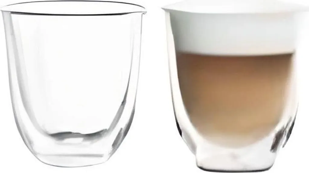 Set di tazze da cappuccino, DELONGHI, a doppia parete, 19 cl, 2 pezzi