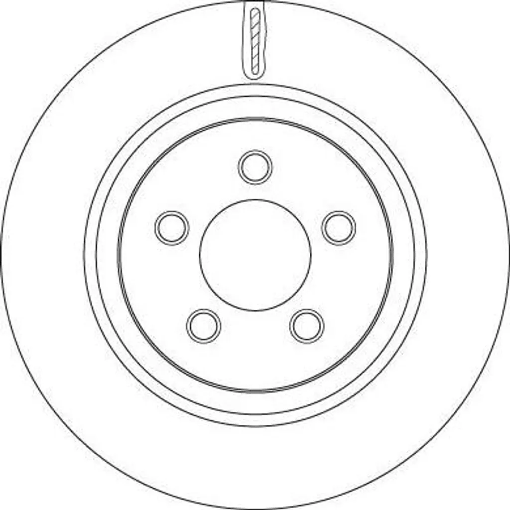 Disque de frein TRW DF6263 haute teneur en carbone pour Jeep 4779599AB