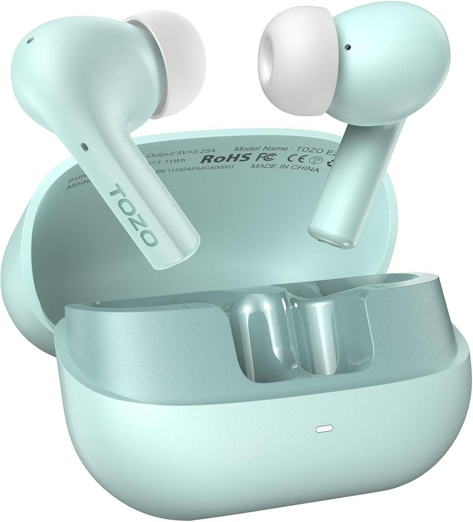 Kopfhörer Bluetooth, 5.3 Bluetooth Kopfhörer, In Ear Kopfhörer mit APP Steuerung, 30 Std Tiefer Bass Kabellose ,2 Mikrofone, Anruf Noise Cancelling