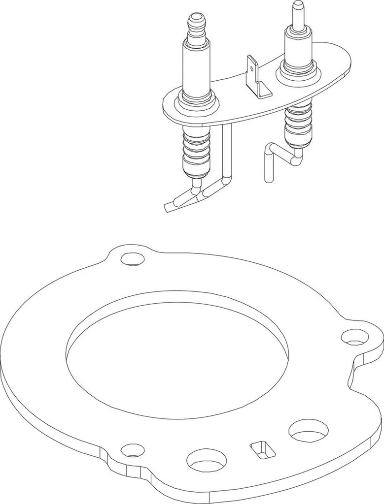 Set Elettrodi Caldaia BOSCH 87379035360 Originale Junkers