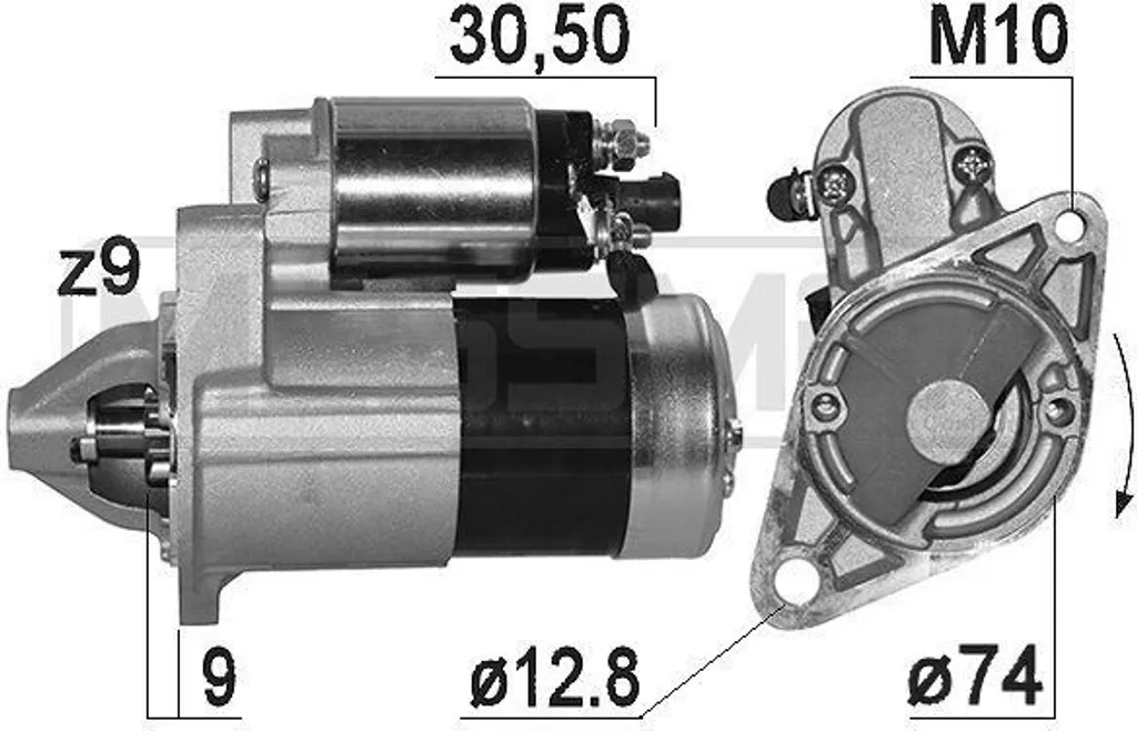 Démarreur pour Chrysler Sebring et PT Cruiser - Solution Allumage 12V