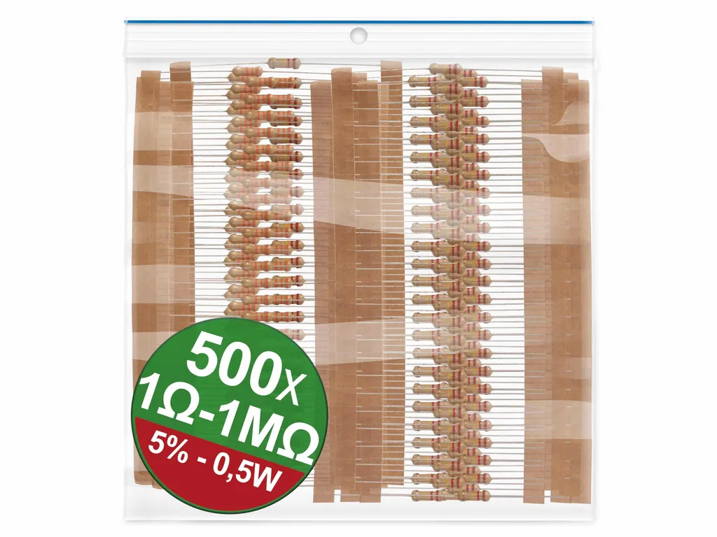 Quadrios 22P105 Set Resistenze a Film di Carbonio 0.5W 5% - Compra Ora