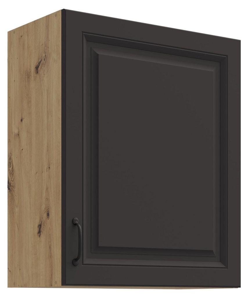 Hängeschrank 60 cm Stilo Grau + Eiche Artisan Küchenzeile Produktbild 