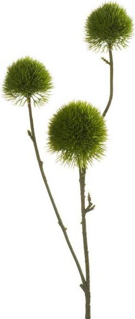 artplants.de Kunstzweig Edeldistel Branco, grün, 60cm - Deko Eryngium