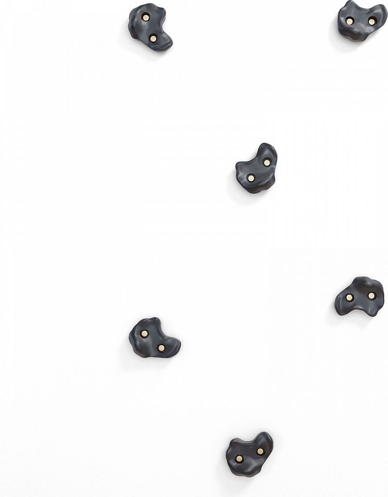 Klettergriffe M 6 Stück schwarz