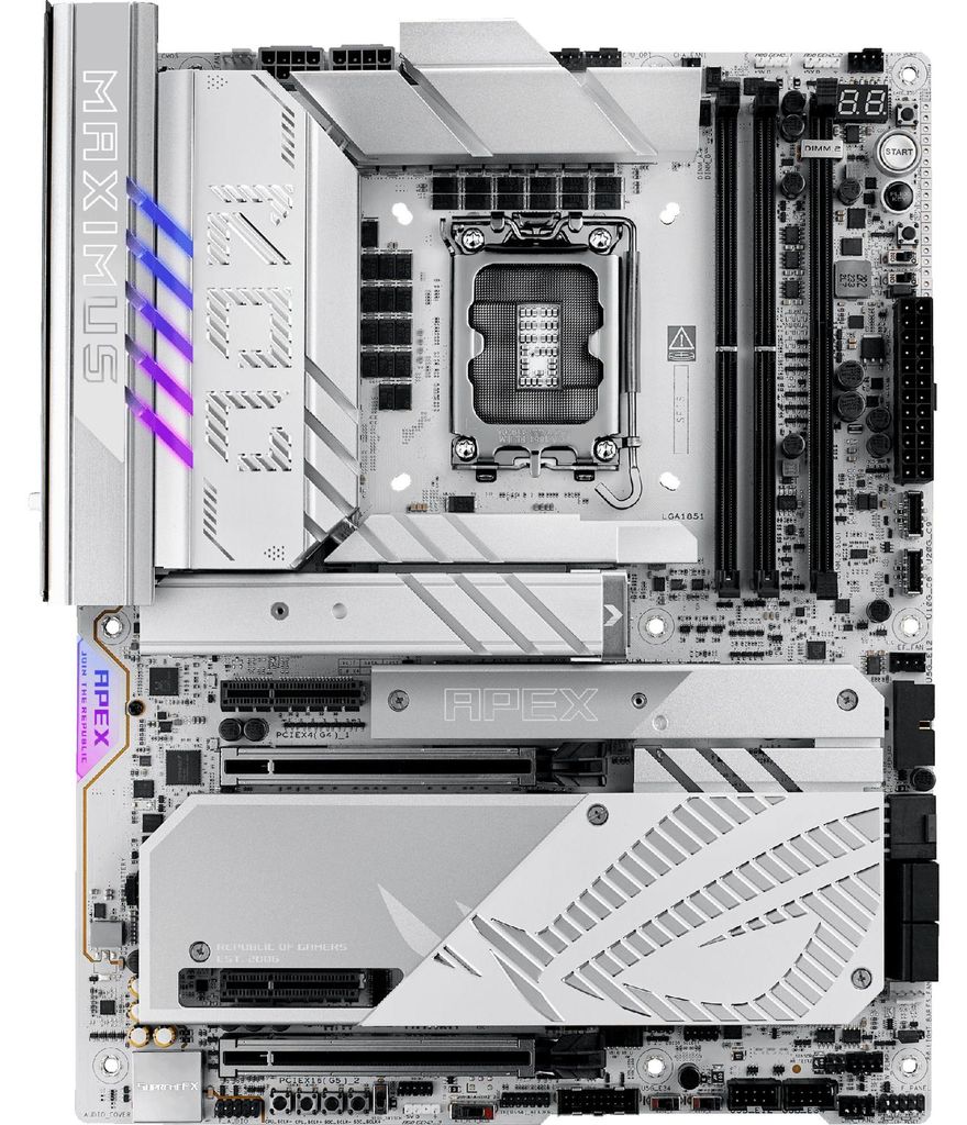 ASUS ROG MAXIMUS Z890 APEX - Motherboard - ATX - LGA1851-Sockel - Z890 Chipsatz - USB4, USB-C 3.2 Gen 2x2, USB-C 3.2 Gen2, USB 3.2 Gen 1 - 5 Gigabi...