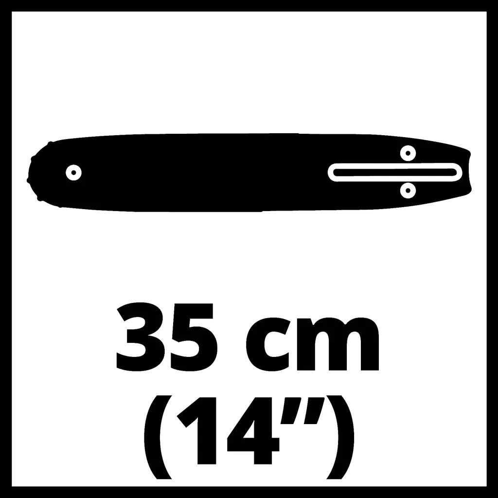 Rail de guidage Einhell 35 cm pour chaîne de tronçonneuse électrique 1,3mm