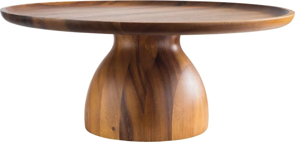 Alzatina Torta Acacia APS 38,5cm | Piatto da Portata in Legno Moderno