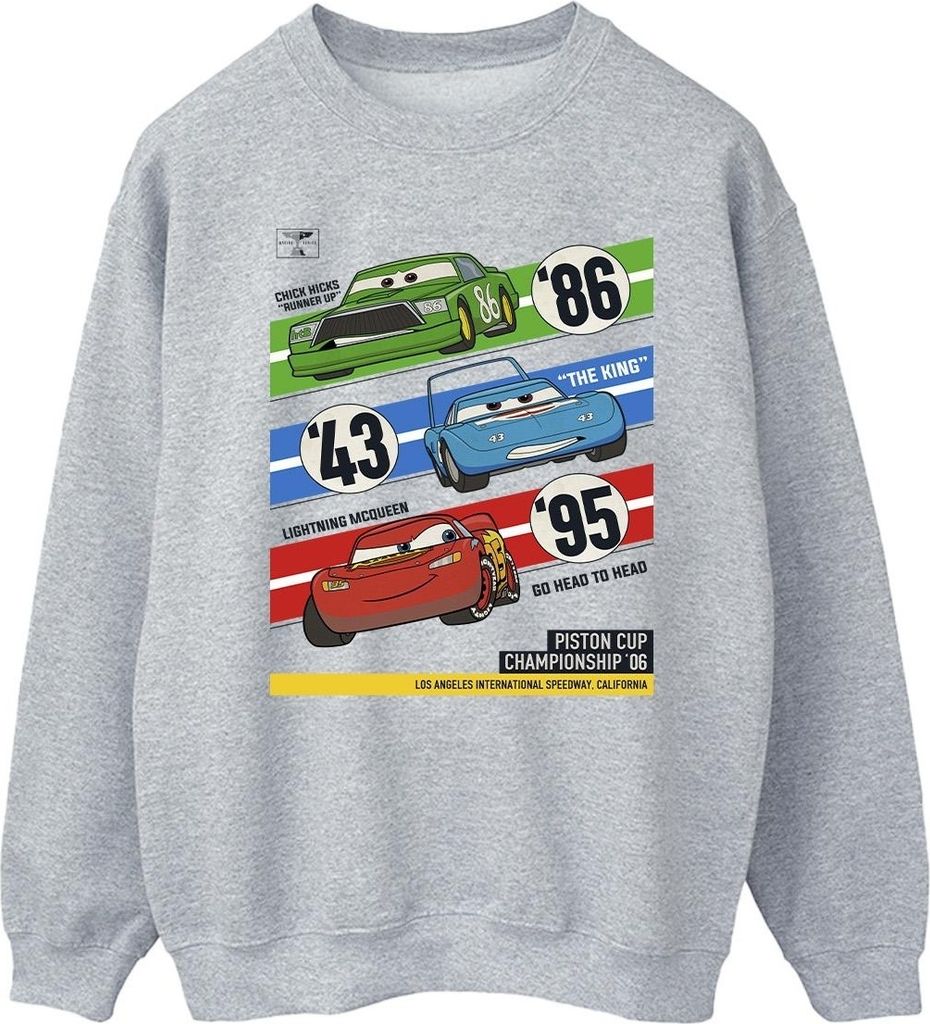 Disney - "Cars Piston Cup Champions" Sweatshirt für Herren BI15830 (L) (Grau)