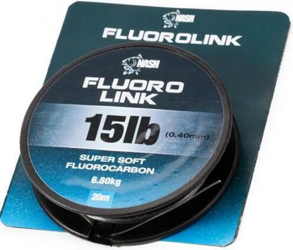 Matériau de Montage Nash Fluorolink 35 lb pour Pêche de la Carpe Difficile