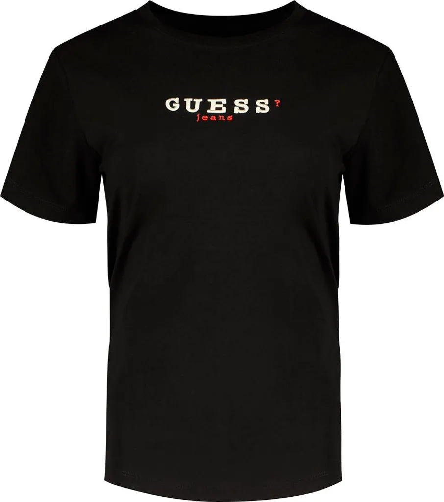 Guess Jeans T-shirt Noir Femme GJ CN REG 3D EMBR Taille XS Premium