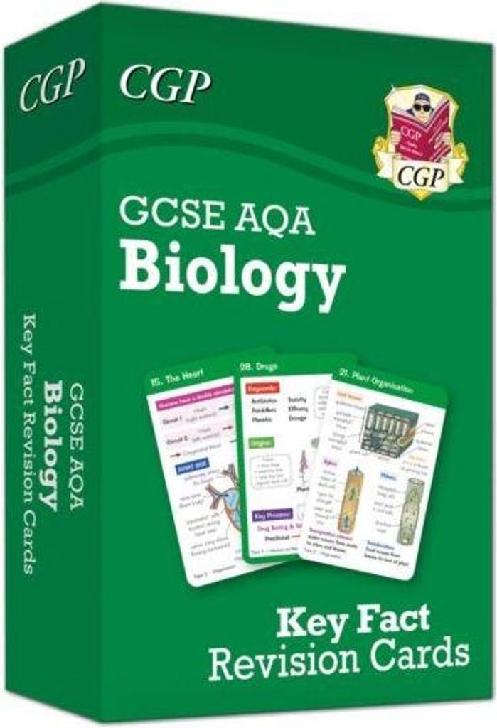 New GCSE Biology AQA Key Fact Revision Cards - Summary cards for quick revision