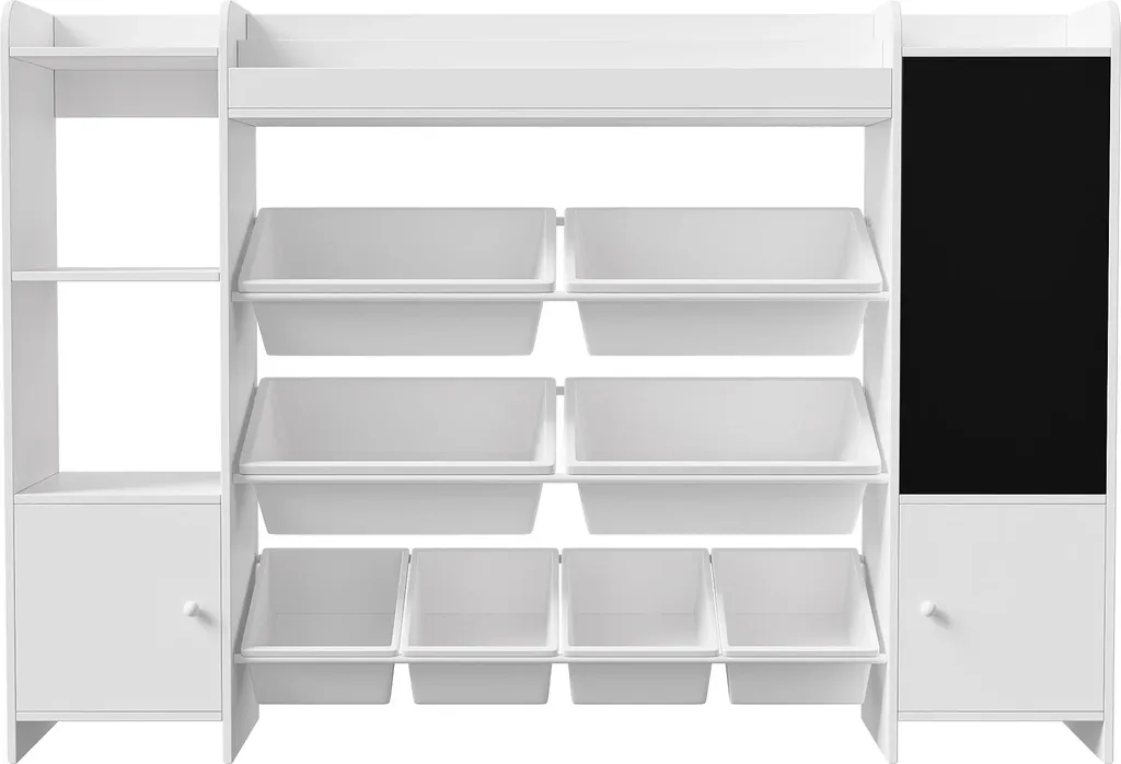 Étagère à livres anti-basculement : rangez la chambre d'enfant en blanc