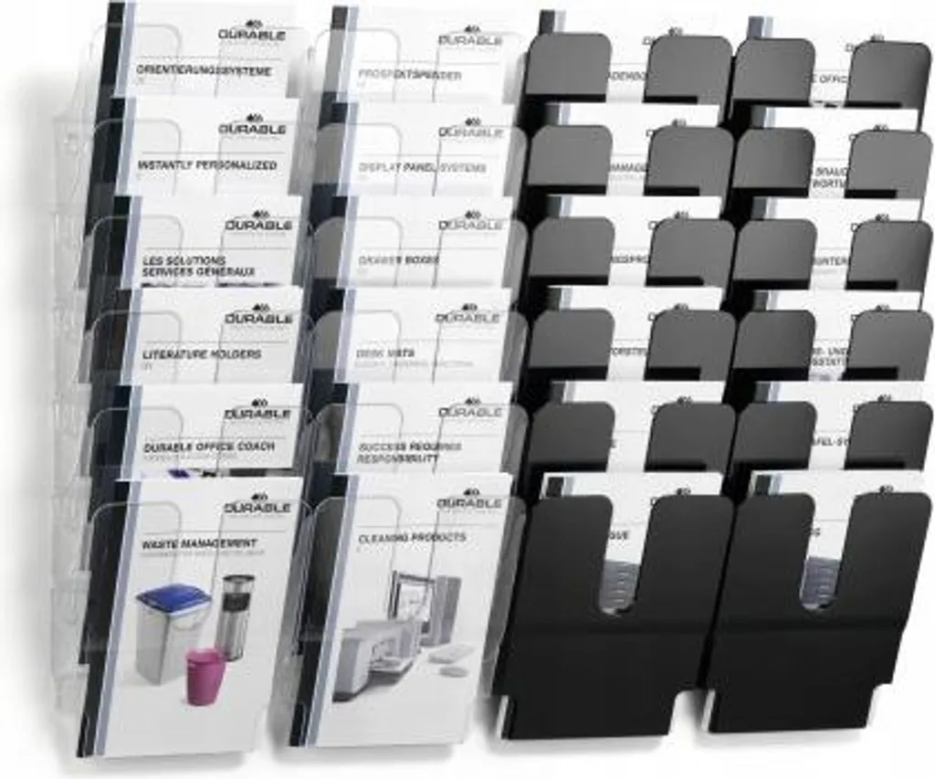 DURABLE 1700008401 Flexiplus 6 A4 Verticale - Espositore Parete Trasparente - 15