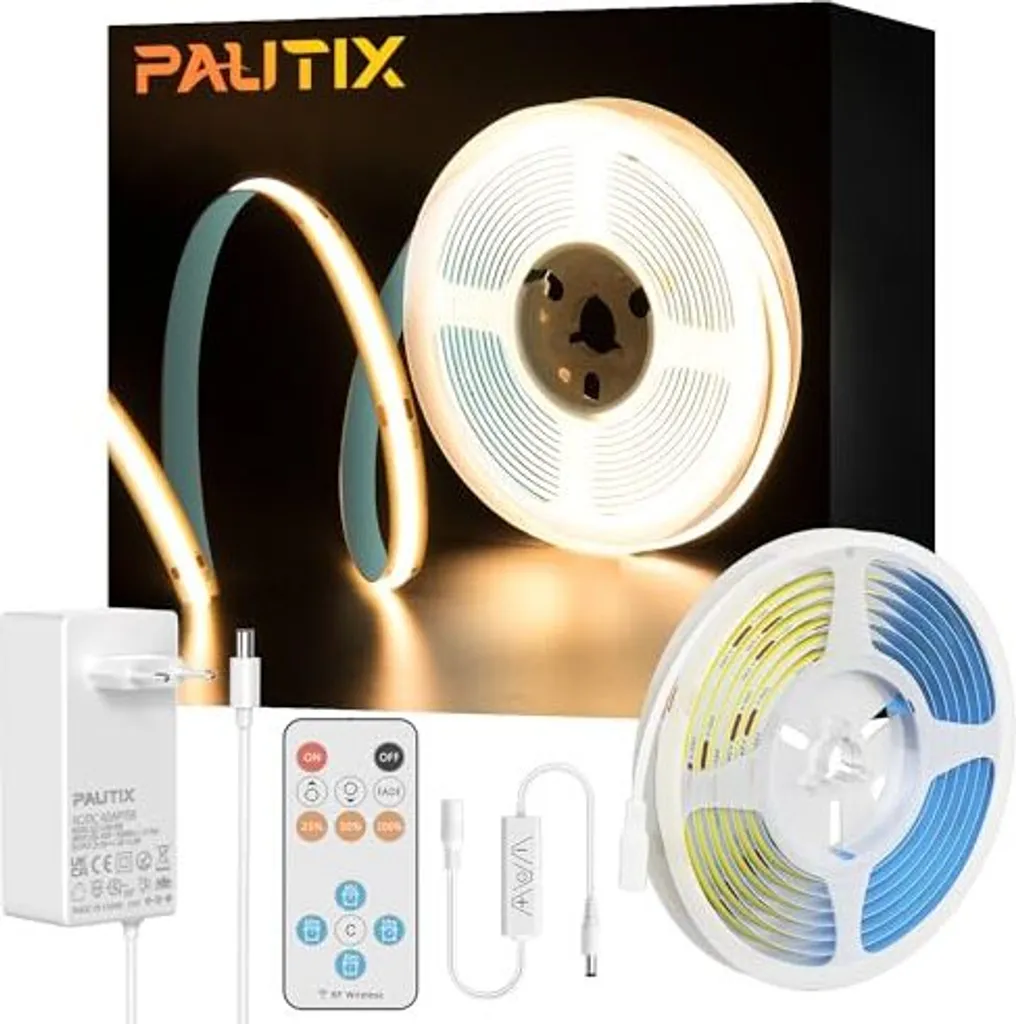 Kit Striscia LED COB Pautix 24V 2700K: 2400 LED Professionali