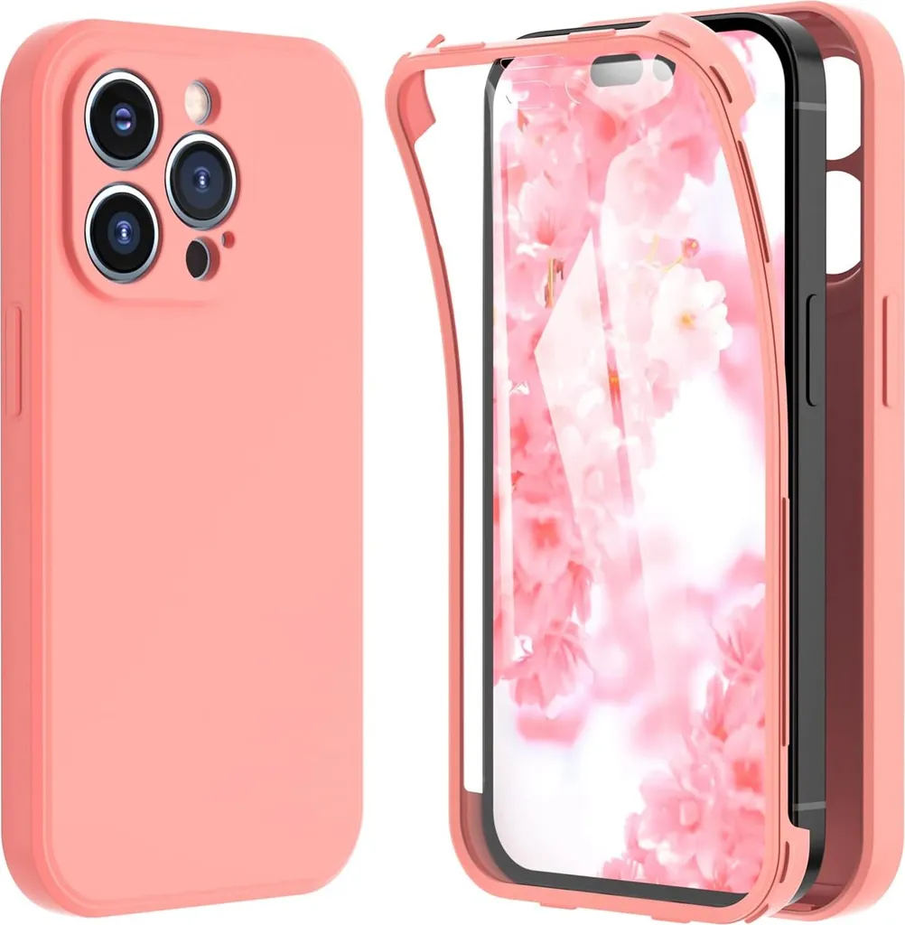 Évitez les bris d'écran sur iPhone 14 Pro Max avec cette coque rose
