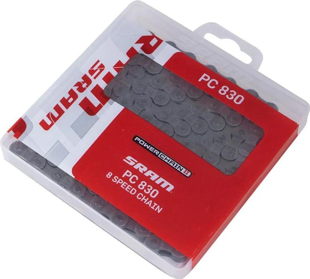 Sram chaîne de dérailleur PC 830 114 maillons 6/7/8 argent Image du produit 