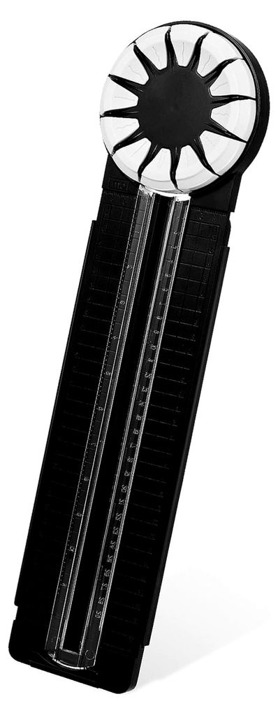 Kantenschneider für Papierarbeiten: 12-in-1 Papierschneider zum Basteln – Multifunktionale Schneidemaschine für Papier mit Maßangaben – Zum ...