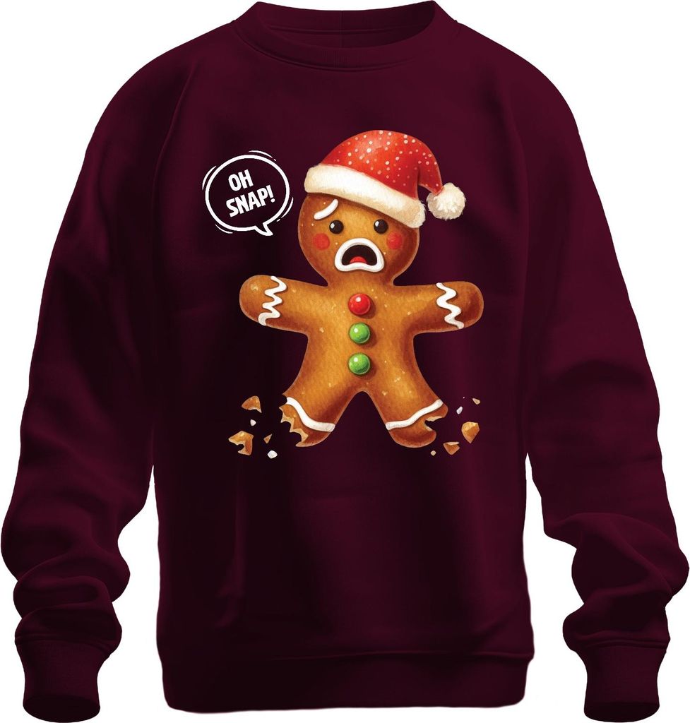 Lebkuchen Schwarzer Humor - Weihnachten Weihnachtsgeschenk Christmas Uni Weihnachtspullover, Burgundy, S