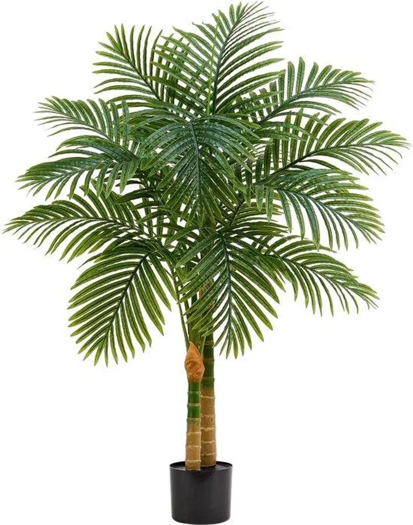 Plante artificielle grand palmier doré de 120 cm pour salon chic et moderne