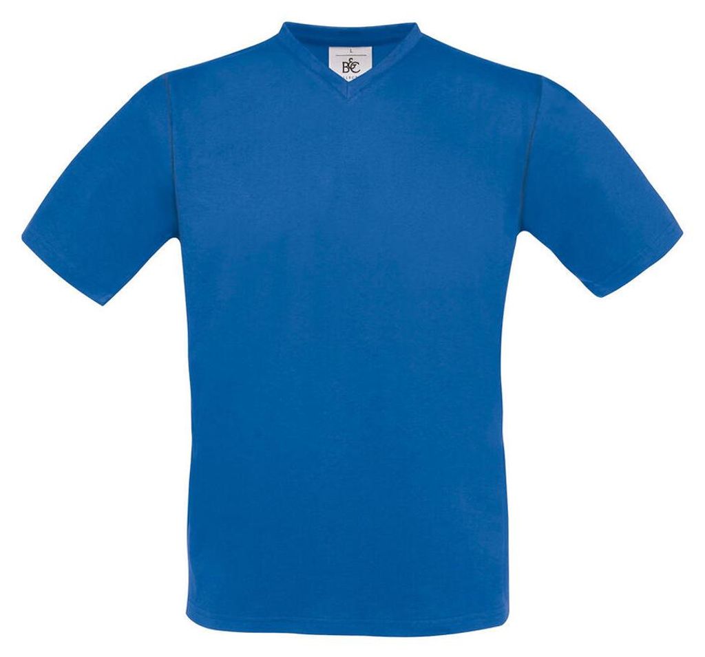 B&C - "Exact" T-Shirt V-Ausschnitt für Herren FK3129 (XXL) (Königsblau)