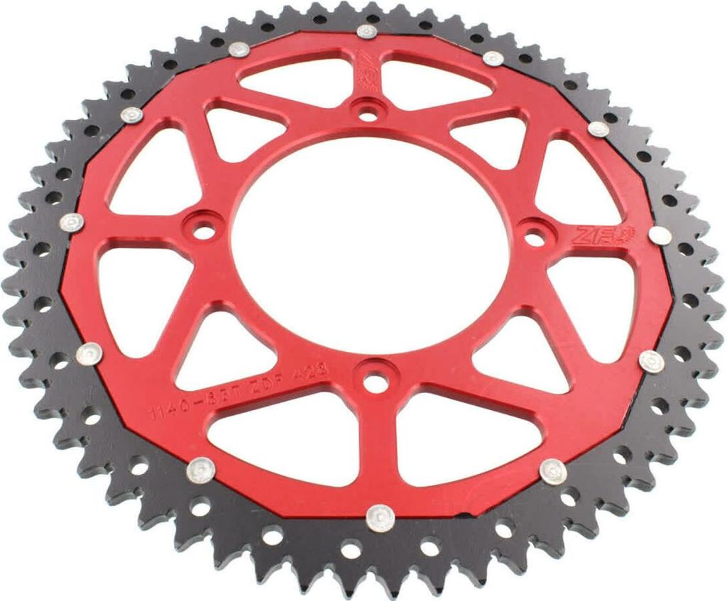 ZF Krone 63 Zähne Teilung 428 Rot Schwarz Dual für Beta RR